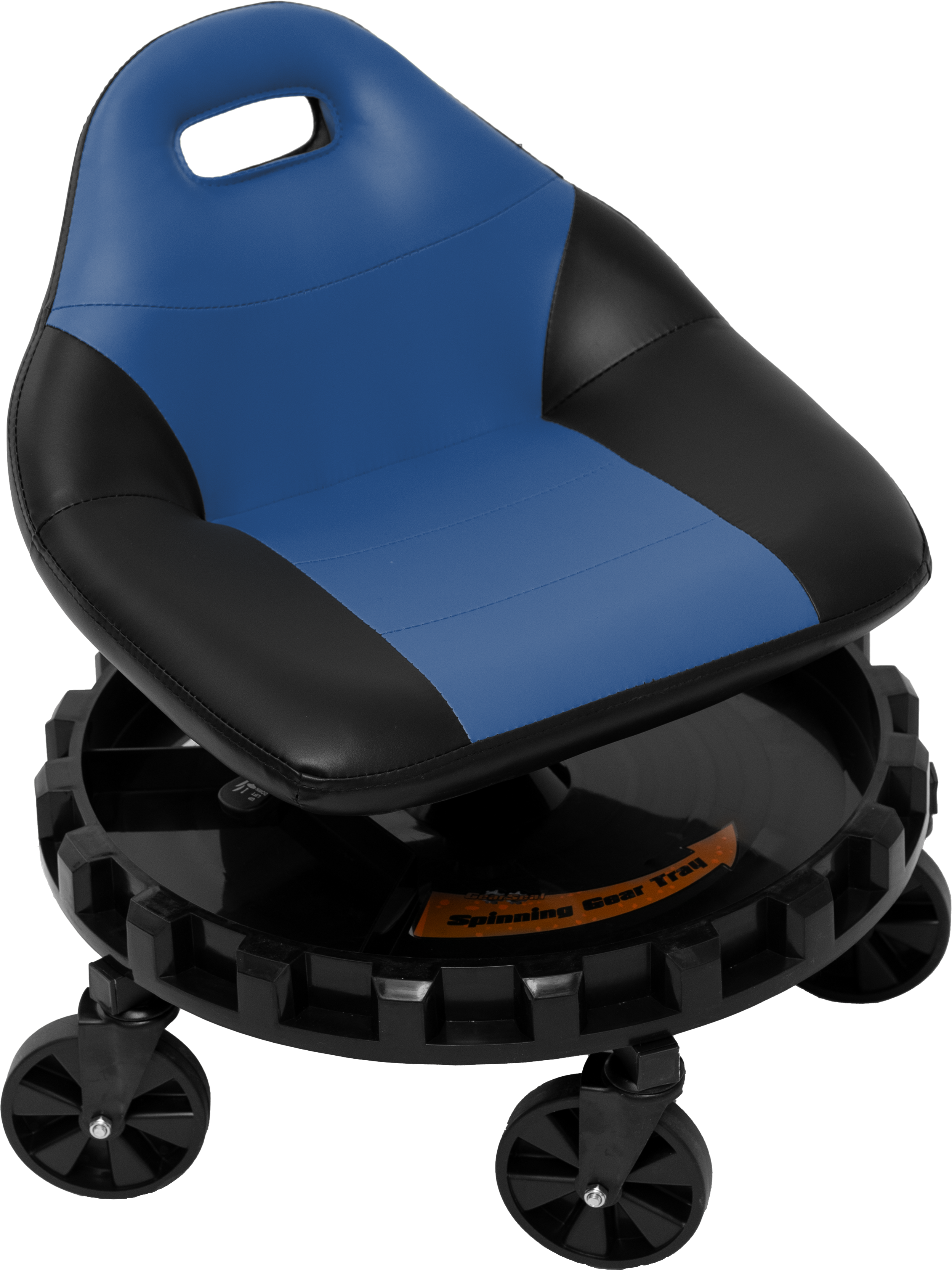 Blue ProGear Race Seat, Giant Spinning Gear Tray
