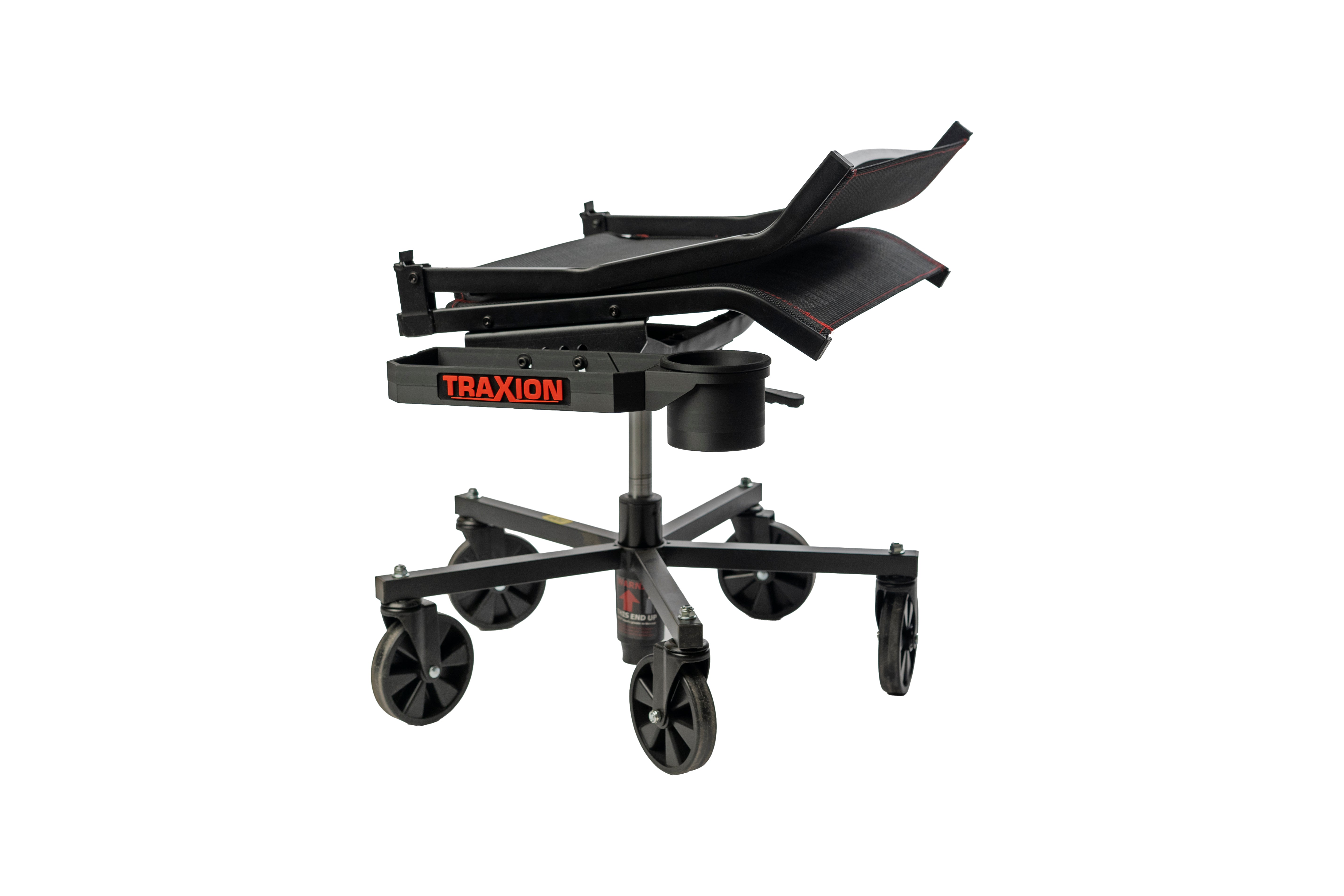 Original Traxion ProGear Mesh Flex Roll Seat NOW includes 1 of the NEW 2-581 Accessory Tool Tray with Cupholder