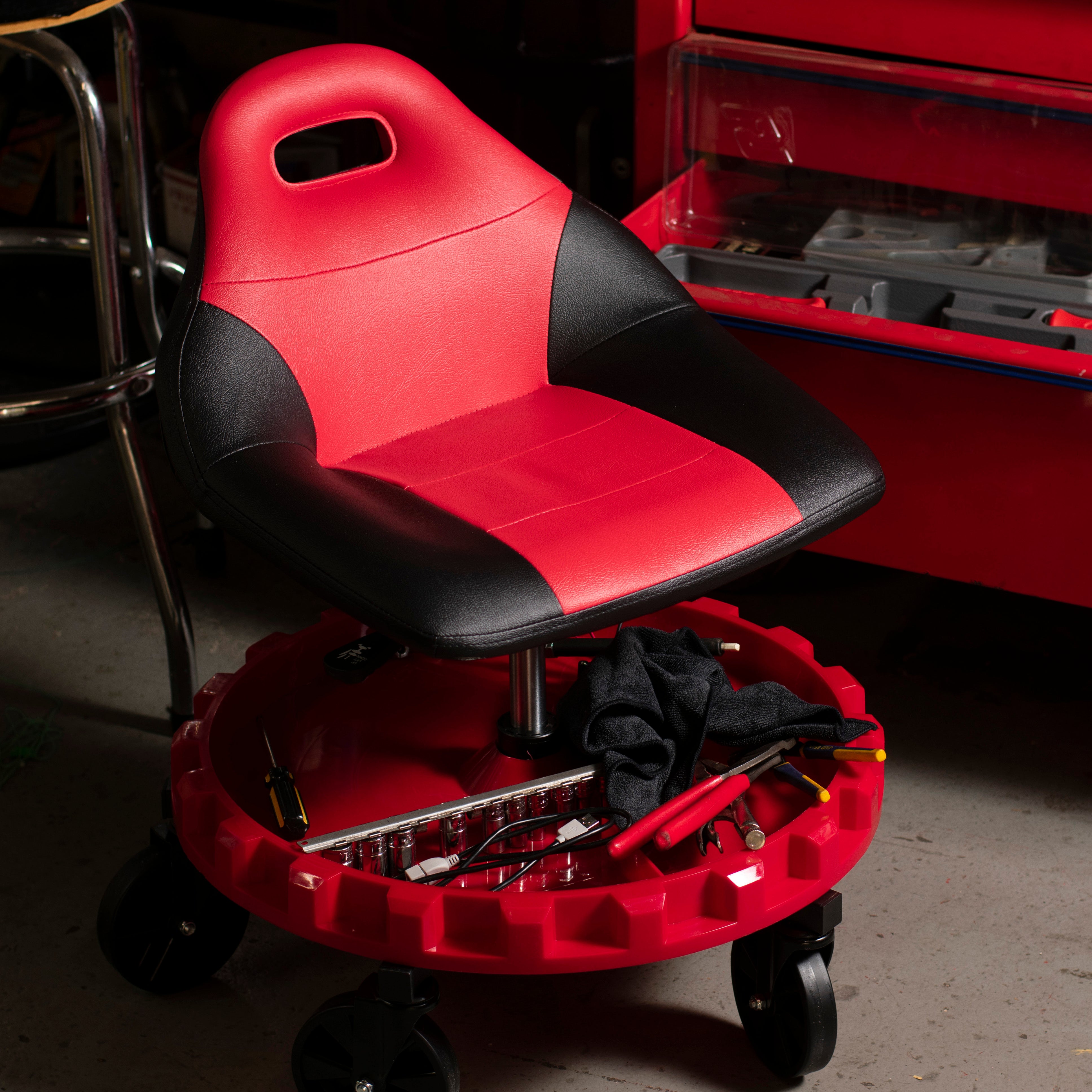 Traxion Race Seat, Giant Spinning Gear Tray | TraXion Engineered